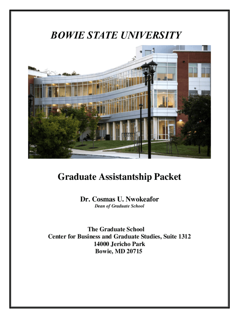 graduate assistantship packet Preview on Page 1