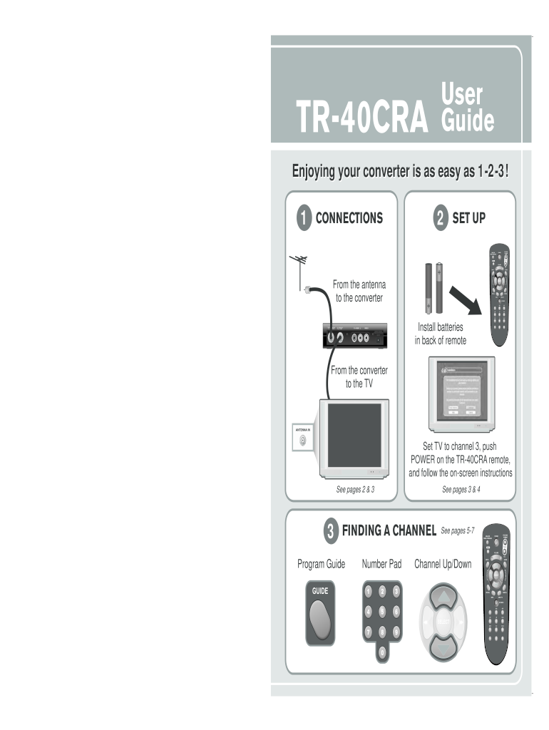 Fillable Online DigitaltoAnalog Converter Box Setup (Basic)Federal FCC Fax Email Print