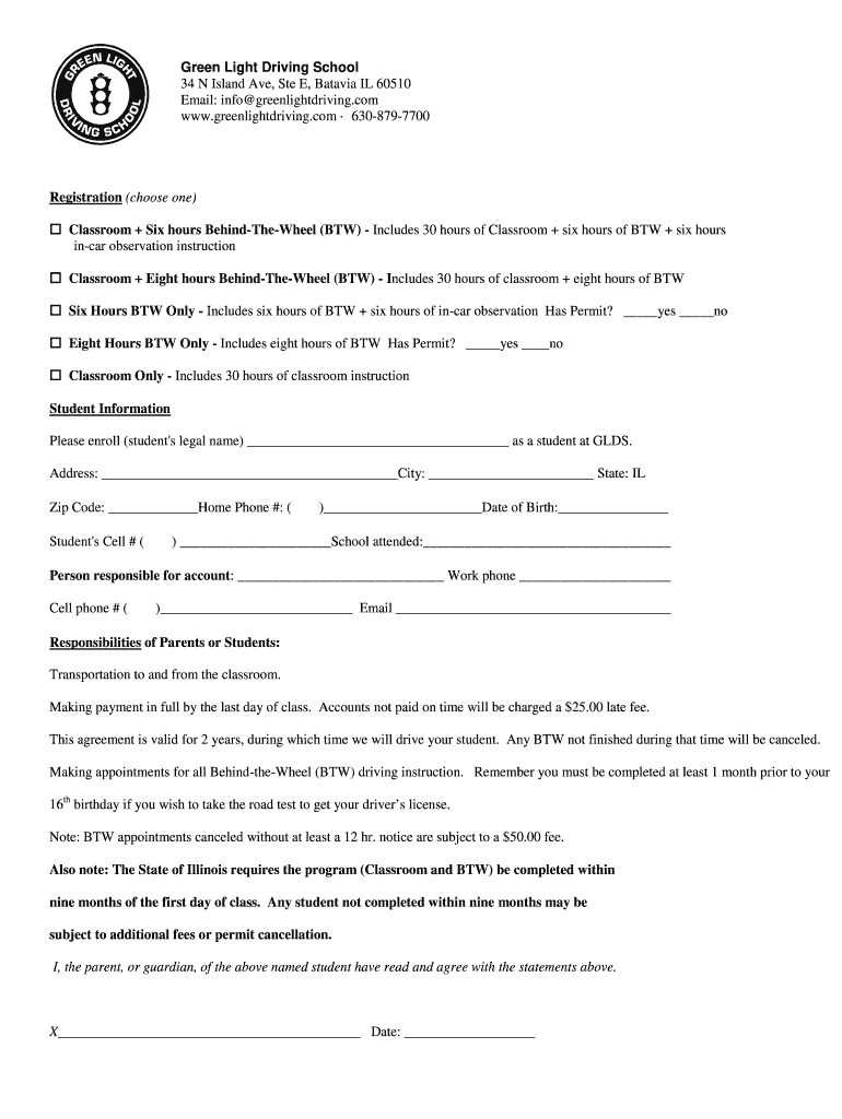 green light driving school aurora il Preview on Page 1