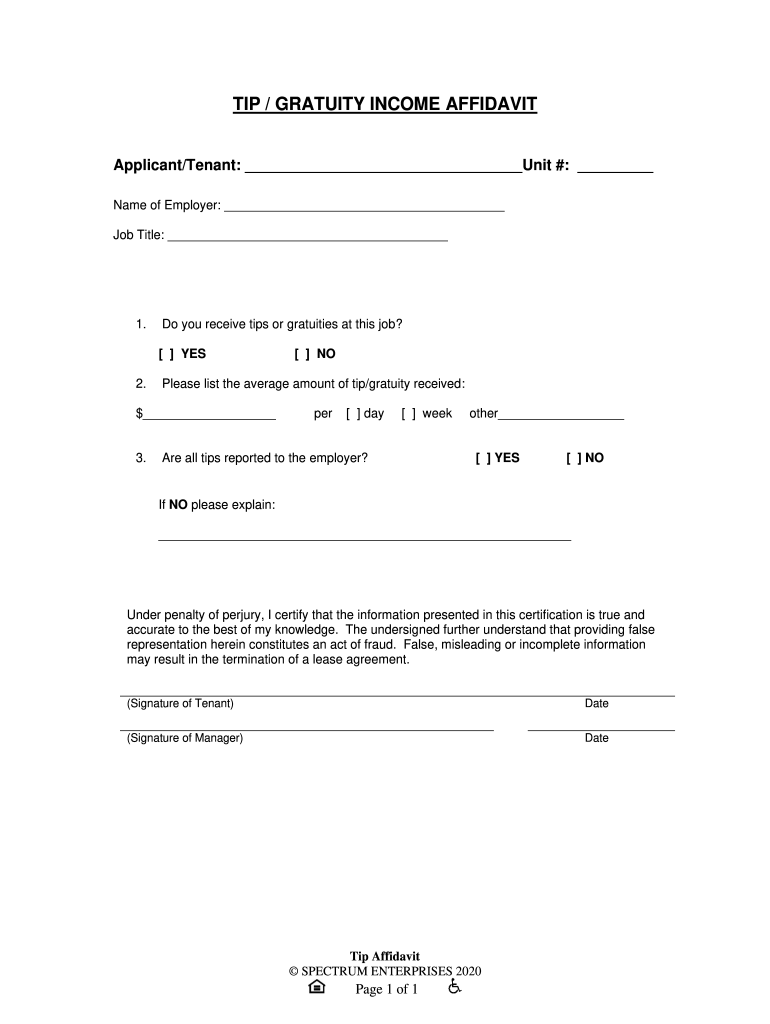 Tip Affidavit Preview on Page 1