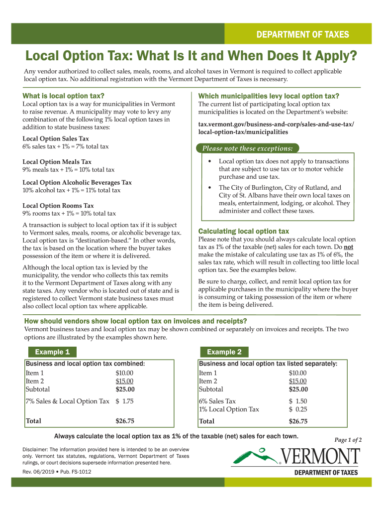 Fillable Online Fillable Online Vermont Sales and Use Tax for