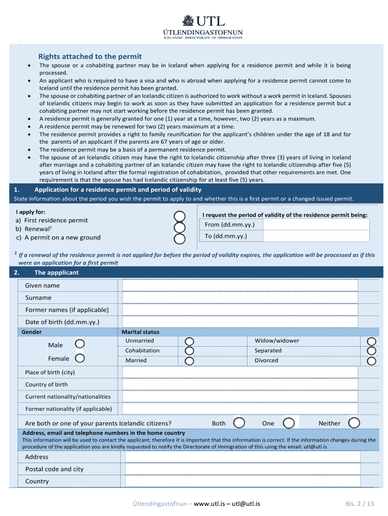 Fillable Online OF AN ICELANDIC CITIZEN Fax Email Print pdfFiller