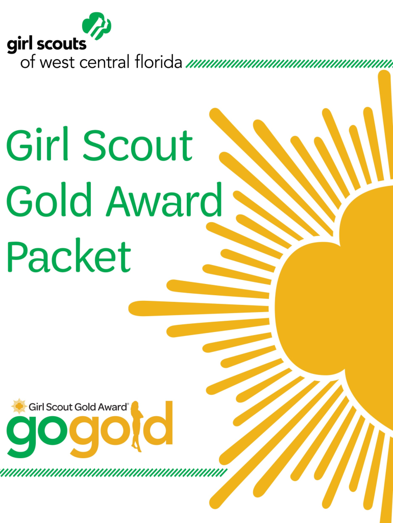 Fillable Online Girl Scout Gold Award Packet Fax Email Print - pdfFiller