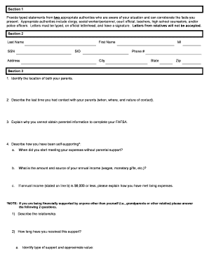 2012-2013 Petition for Independent Status