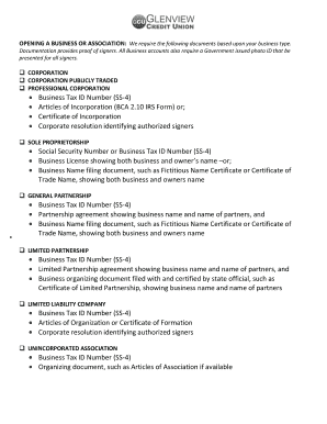 Business Registration Documents Checklist