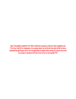 Form 1023-EZ for Tax Exempt Status Reinstatement