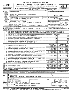 IRS Form 990 2011