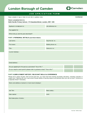 Job Application Form