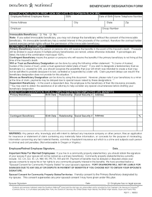 Beneficiary Designation Form