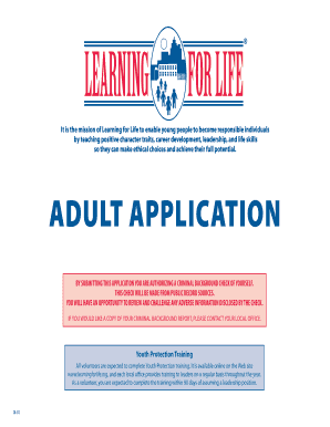 Learning for Life Adult Application