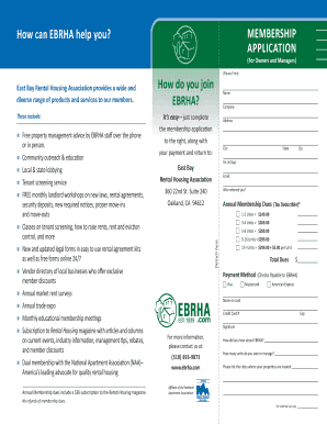 EBRHA Membership Application