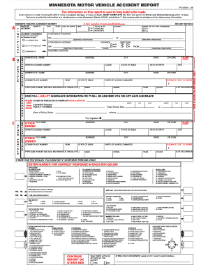 Minnesota Motor Vehicle Accident Report