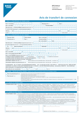 Avis de transfert de connexion