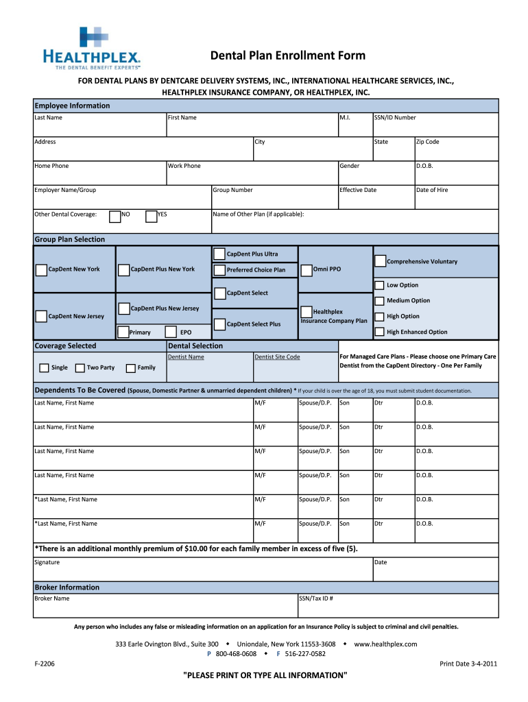 Healthplex Enrollment Fill Online, Printable, Fillable, Blank pdfFiller