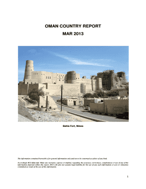 Oman country report mar 2013 - Building amp Construction Authority