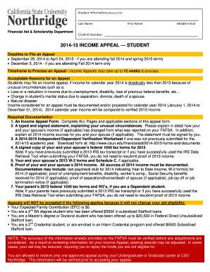 2014-15 Income Appeal Form