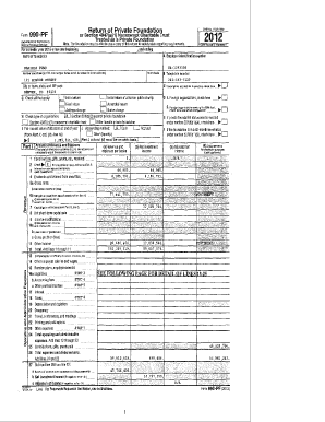 Form 990-PF 2012