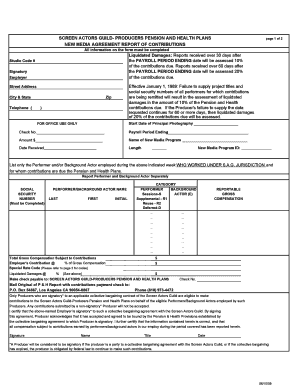 Screen Actors Guild New Media Agreement Report