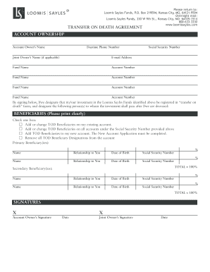 Transfer on Death Agreement