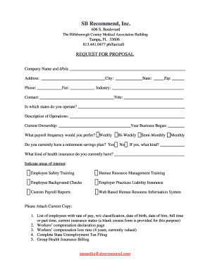 Request for Proposal