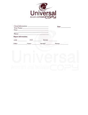 AMA/Ogilvie Rating Information Sheet