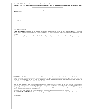 Quitclaim Deed Form 8004