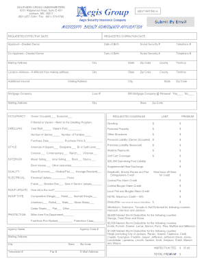 Mississippi Bronze Homeowner Application