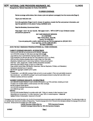 National Care Provider Insurance Application