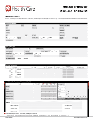 Employee Health Care Enrollment Application