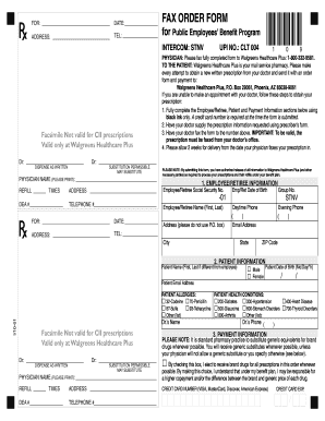 Walgreens Healthcare Plus Fax Order Form