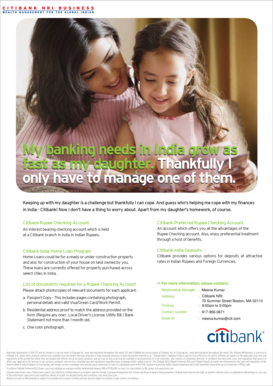 Citibank NRI Business Account Opening Form