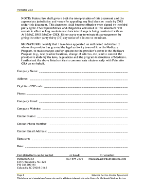 Network Service Vendor Agreement