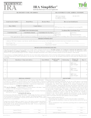 IRA Application Form