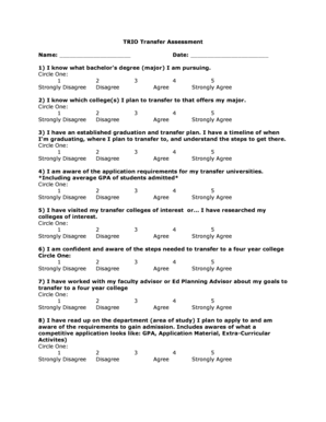 TRIO Transfer Assessment Form