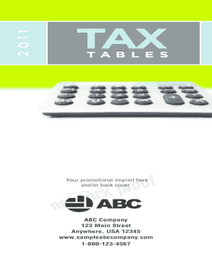 2010 and 2011 US Federal Income Tax Rate Schedules