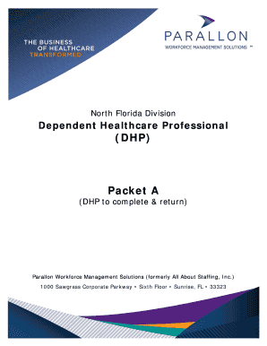 Dependent Healthcare Professional Credentialing Application