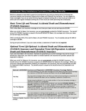 CNIC Life Insurance Enrollment Form