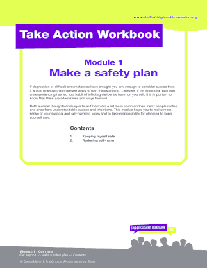 Suicide Safety Plan Workbook