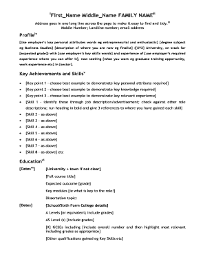 CV template pdf - aber ac