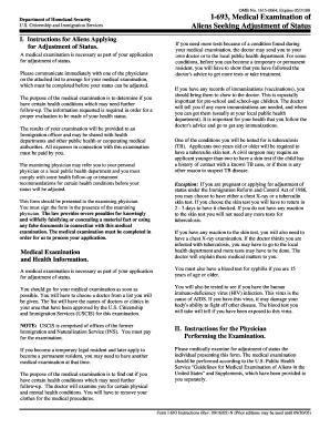 USCIS Form I-693 Medical Examination