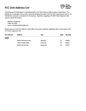 FCC EEO Program Report Form 396-C