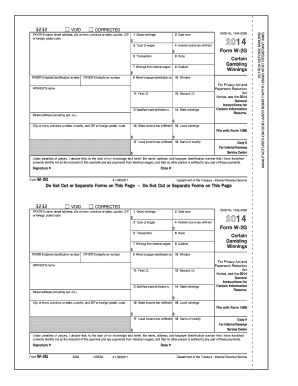 IRS Form W-2G