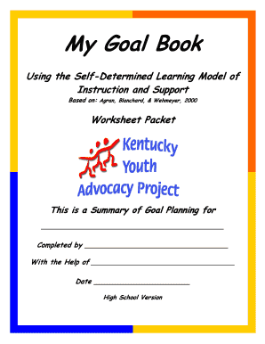 My Goal Book Workbook