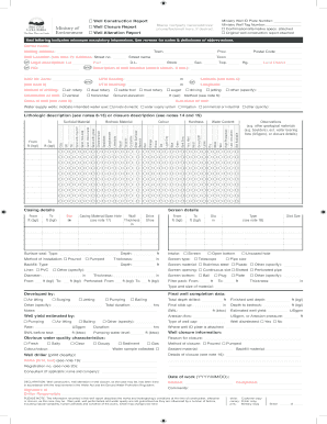 Well Construction Report