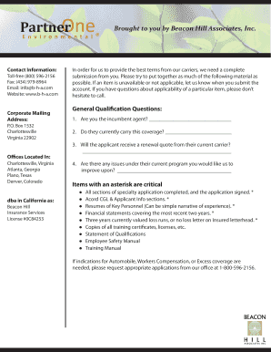 Contractors and Consultants Application