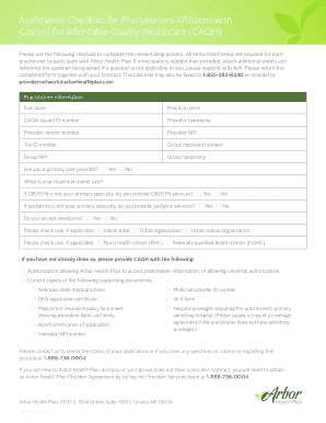 CAQH Practitioner Credentialing Checklist