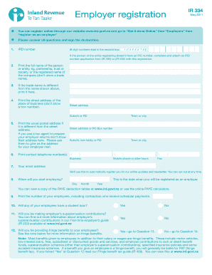New Zealand Employer Registration Form