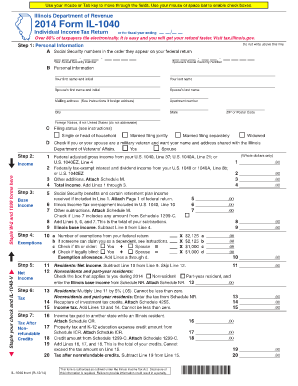 Illinois Form IL-1040 Individual Income Tax Return