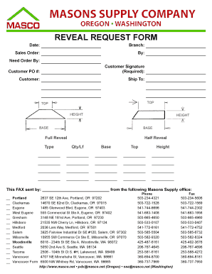 Reveal Request Form