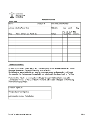 Electrician timesheet template - PR3 RENTALS.XLS